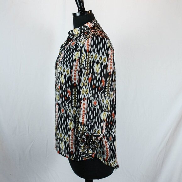 Grass Collection Sheer Blouse Graphic Prin… - Picture 3 of 6